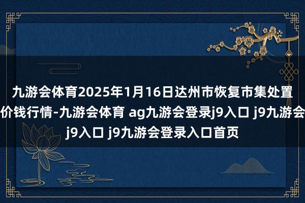 九游会体育2025年1月16日达州市恢复市集处置有限背负公司价钱行情-九游会体育 ag九游会登录j9入口 j9九游会登录入口首页