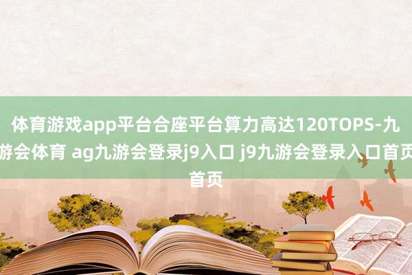 体育游戏app平台合座平台算力高达120TOPS-九游会体育 ag九游会登录j9入口 j9九游会登录入口首页