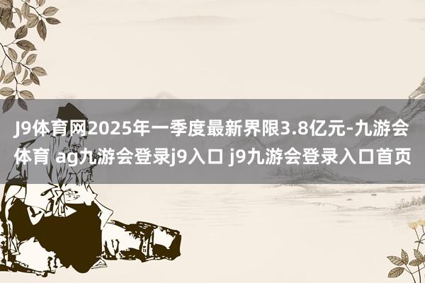 J9体育网2025年一季度最新界限3.8亿元-九游会体育 ag九游会登录j9入口 j9九游会登录入口首页