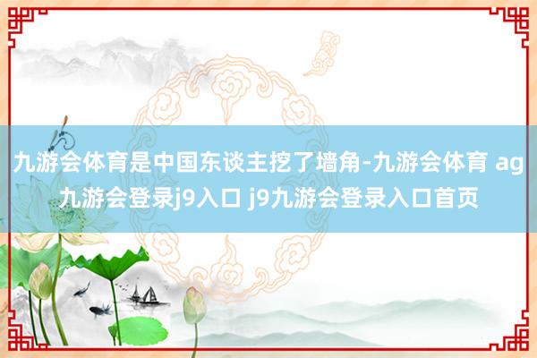 九游会体育是中国东谈主挖了墙角-九游会体育 ag九游会登录j9入口 j9九游会登录入口首页